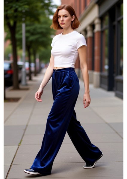 Kadın Kadife Wide Leg Pantolon Şık Gece Modası Fonksiyonel Dayanıklı Kaliteli Konforlu Spor indirimleri