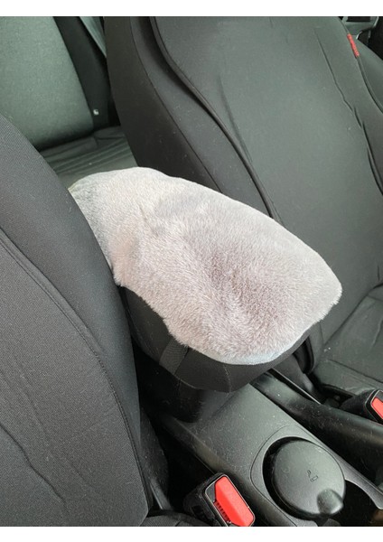 Yumuşak Peluş Kol Dayama Kolçak Minderi Gri