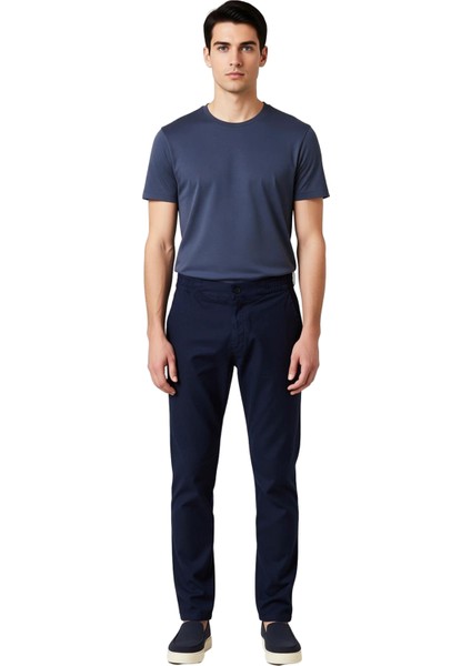 Erkek Straight Kesim Dokulu Pamuklu Günlük Pantolon Fonksiyonel Dayanıklı Kaliteli Estetik