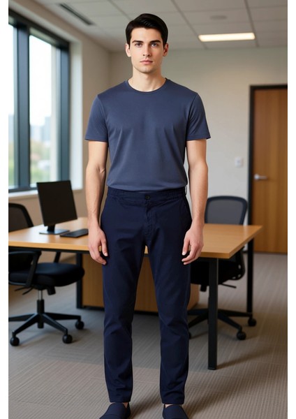 Erkek Straight Kesim Dokulu Pamuklu Günlük Pantolon Fonksiyonel Dayanıklı Kaliteli Estetik modelleri