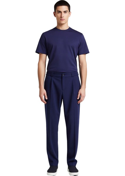 Erkek Geniş Paça Elastan Kumaş Pantolon Fonksiyonel Dayanıklı Kaliteli Konforlu Estetik Şık