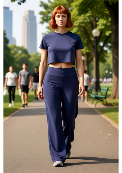 Rahat Kesim Yüksek Bel Kadın Pantolonu Antrasit Fonksiyonel Dayanıklı Kaliteli Konforlu Şık fırsatları