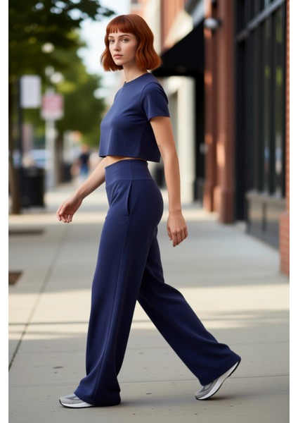 Rahat Kesim Yüksek Bel Kadın Pantolonu Antrasit Fonksiyonel Dayanıklı Kaliteli Konforlu Şık indirimleri