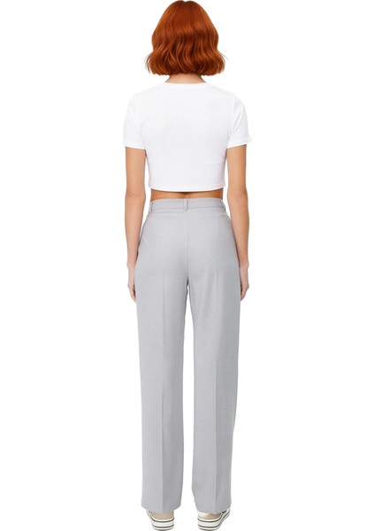 Kadın Straight Kesim Dokuma Kumaş Pantolon Fonksiyonel Dayanıklı Kaliteli Konforlu Estetik fiyatları