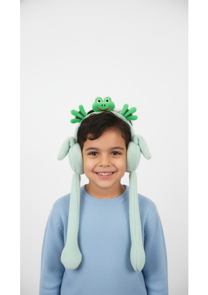 Kurbağa Desenli Ses Çıkartan Peluş Kulaklık fiyatları