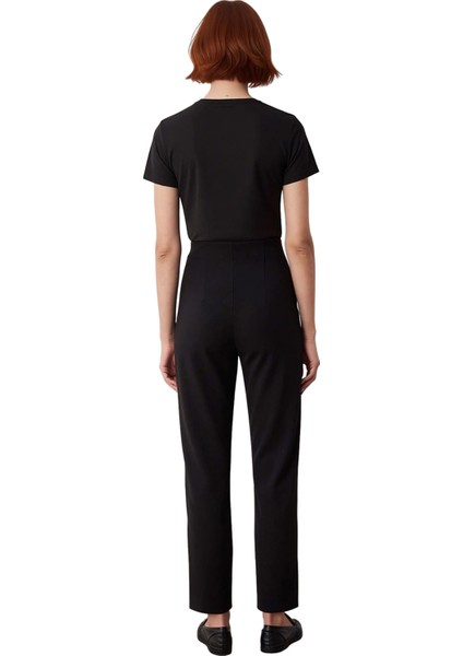 Kadın Yüksek Bel Dar Paça Dokuma Kumaş Pantolon Fonksiyonel Dayanıklı Kaliteli Konforlu Şık fiyatları