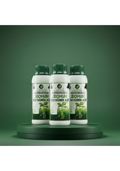 Jeohum Sıvı Hümik Asit 1l X3 | Organik Gübre | Süper Avantajlı Set | Bitkinin Organik Ilacı