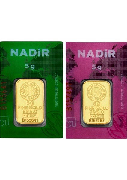 10 Gram (5+5) Külçe Gram Altın 24 Ayar fiyatları