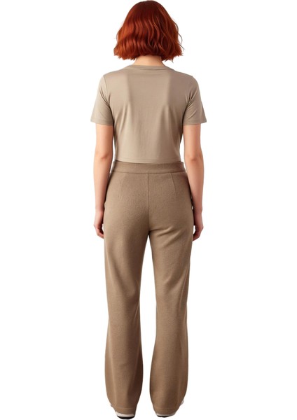 Kadın Vizon Kadife Esnek Örme Pantolon Fonksiyonel Dayanıklı Kaliteli Konforlu Estetik Şık fiyatları