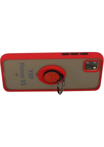 Huawei Y5P Kılıf Montreal Yüzüklü Silikon Kapak - Kırmızı modelleri
