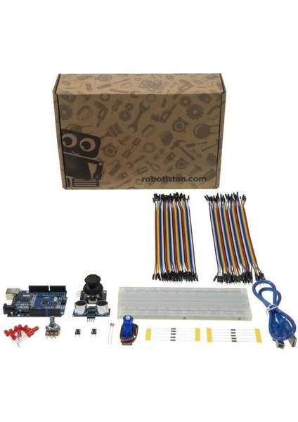 Çocuklar için Scratch ile Breadboard Seti (Kitaplı) - Arduino Uyumlu