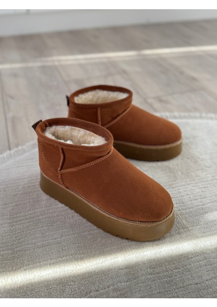 Kadın Içi Tüylü Hakiki Süet Deri Bot fiyatları