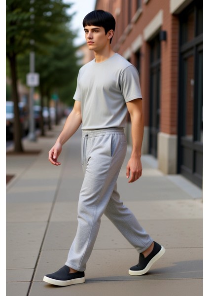 Erkek Açık Regular Fit Jogger Pantolon Bağcıklı Bel Fonksiyonel Dayanıklı Kaliteli Estetik indirimleri