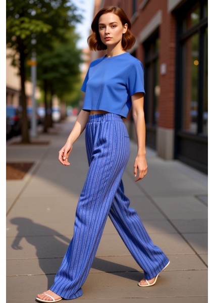 Kadın Yüksek Bel Dokulu Flare Pantolon Fonksiyonel Dayanıklı Kaliteli Konforlu Estetik Şık indirimleri