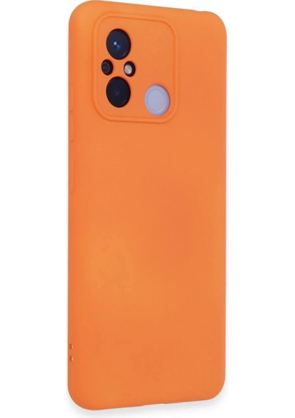 Xiaomi Redmi 12C Kılıf Nano Içi Kadife Silikon - Turuncu fiyatları