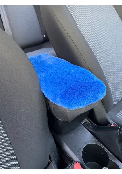 Yumuşak Peluş Kol Dayama Kolçak Minderi Mavi