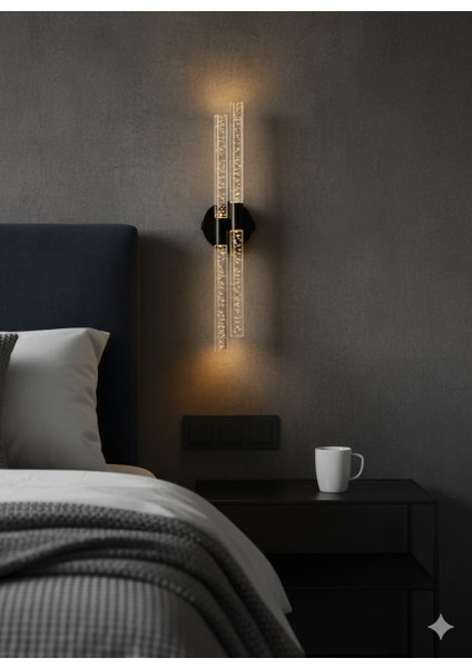 Bhbackhome Bubbletrio Şık ve Zarif Modern LED Duvar Aplik 51 cm Siyah