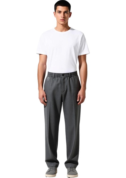 Erkek Düz Renk Geniş Kesim Kumaş Pantolon Fonksiyonel Dayanıklı Kaliteli Konforlu Estetik Şık