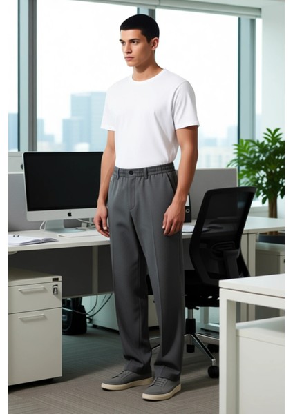 Erkek Düz Renk Geniş Kesim Kumaş Pantolon Fonksiyonel Dayanıklı Kaliteli Konforlu Estetik Şık modelleri