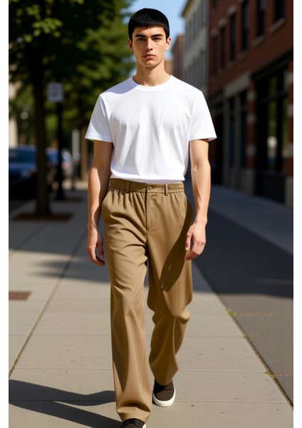 Erkek Düz Renk Geniş Kesim Kumaş Pantolon Fonksiyonel Dayanıklı Kaliteli Konforlu Estetik Şık indirimleri