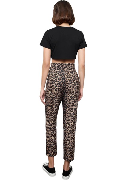 Kadın Yüksek Bel Dar Paça Dokuma Kumaş Pantolon Fonksiyonel Dayanıklı Kaliteli Konforlu Şık fiyatları