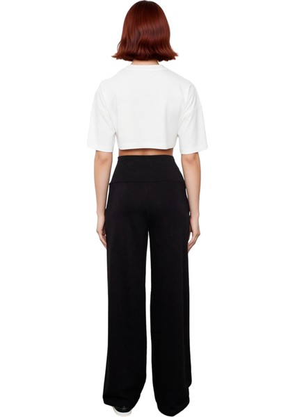 Rahat Kesim Yüksek Bel Kadın Pantolonu Antrasit Fonksiyonel Dayanıklı Kaliteli Konforlu Şık fiyatları