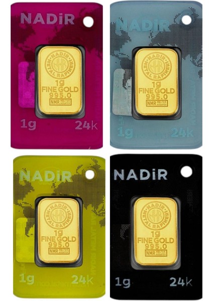 4 Adet 1 gr 24 Ayar Gram Altın fiyatları