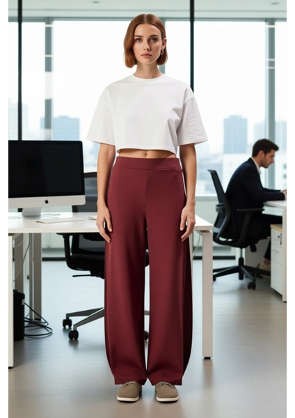 Kadın Wide Leg Pile Detaylı Pantolon Fonksiyonel Dayanıklı Kaliteli Konforlu Estetik Rahat modelleri