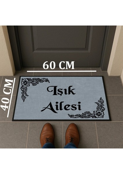 Soyisimli Şık Çerçeveli Kişiye Özel Tasarım Kapi Paspas 60X40CM Kapi Onu Paspasi modelleri