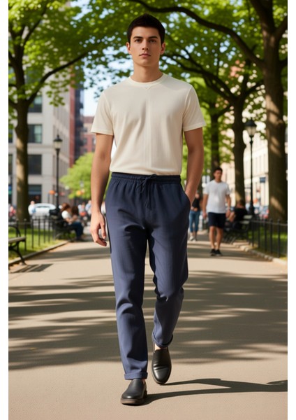 Kadın Keten Regular Fit Yüksek Bel Pantolon Fonksiyonel Dayanıklı Kaliteli Konforlu Modern fırsatları