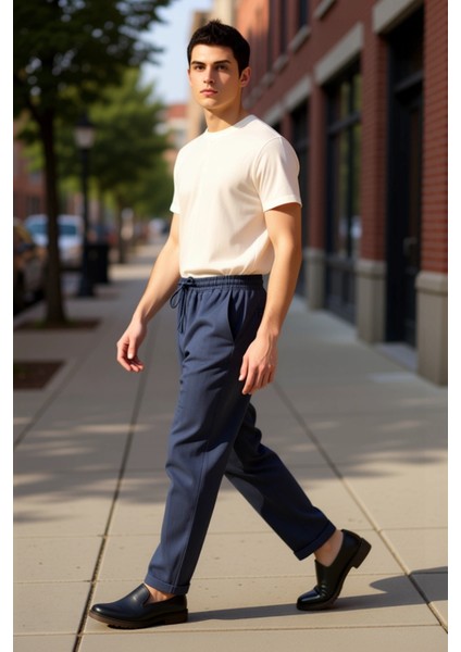 Kadın Keten Regular Fit Yüksek Bel Pantolon Fonksiyonel Dayanıklı Kaliteli Konforlu Modern indirimleri