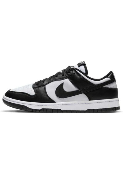 Dunk Low Retro Panda Leather Mens Sneaker Hakiki Deri Günlük Spor Ayakkabı Siyah Beyaz