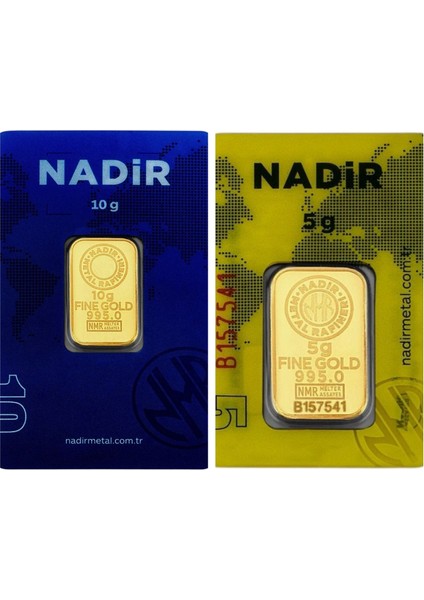 15 Gram (10+5) Külçe Gram Altın 24 Ayar