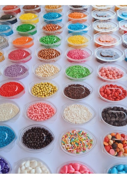 Mini Pasta Süsü Seti 20 + 1 Paket Karışık + Pirinç Patlağı Pasta Süsü Hediye fiyatları