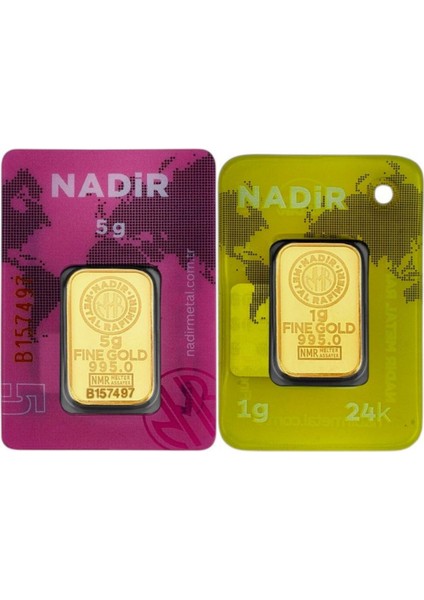 6 Gram (5+1) Külçe Gram Altın 24 Ayar