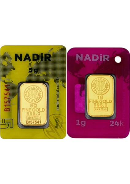 6 Gram (5+1) Külçe Gram Altın 24 Ayar fiyatları