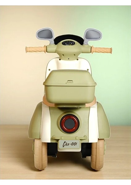 3 Tekerli Akülü Şarjlı Işıklı 6V Motor Müzik Çalarlı Uzaktan Kumandalı 50 Kilo+ 2-7 Yaş fiyatları