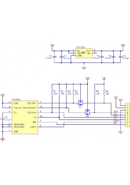 LIS3MDL 3 Eksen Regülatörlü Pusula - PL2737 fırsatları