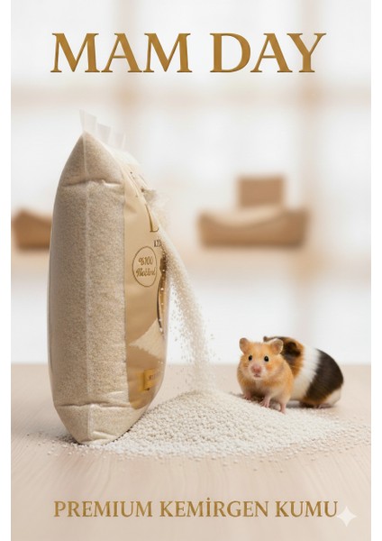 Premium Kemirgen Tuvalet Kumu (Chinchilla, Ginepig, Hamster ) 1 Kg.