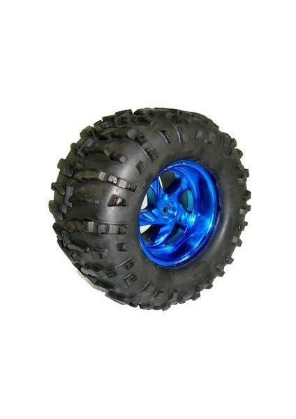 Büyük Arazi Tekerleği 125 mm x 58 mm - Mavi
