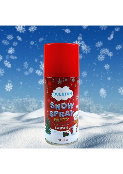 Yılbaşı Parti Eriyen Kar Spreyi 150ML Leke Yapmaz Kutlama Şov Köpüğü Yapay Kar indirimleri