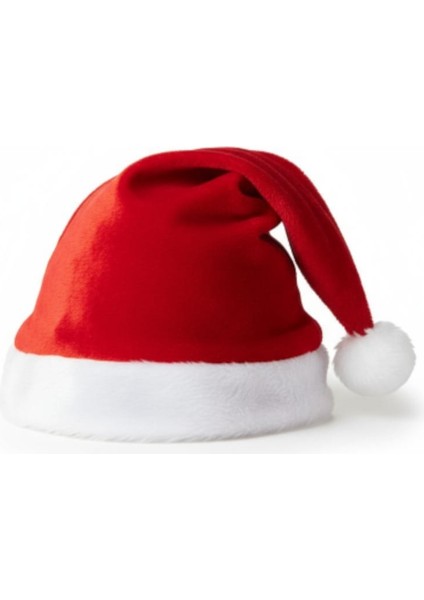 Yılbaşı Şapkası Kırmızı Beyaz