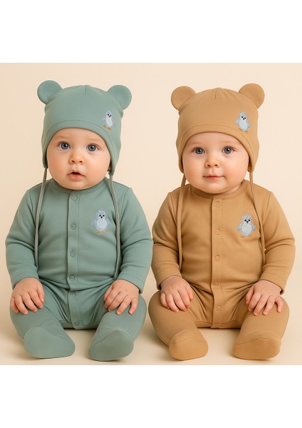 %100 Pamuk 2'li Bebek Bere