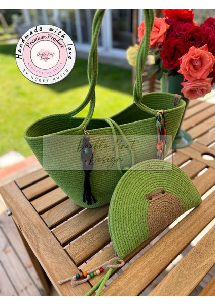 Bella 2li Takım Plaj Çantası , El Çantası Clutch, Totebag, Kadın, Yazlık, Hediyelik indirimleri