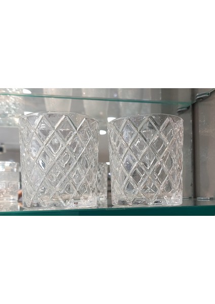 Cam Karaf Sürahi ve 2'li 300 ml Bardak Seti Su Meşrubat Viski Şişesi 1200 ml