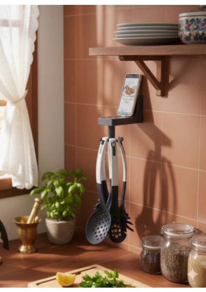 Akıllı Çok Amaçlı Askı Döner Kancalı Mutfak Organizeri | Güçlü Yapışkanlı Doğdu Plastik fiyatları