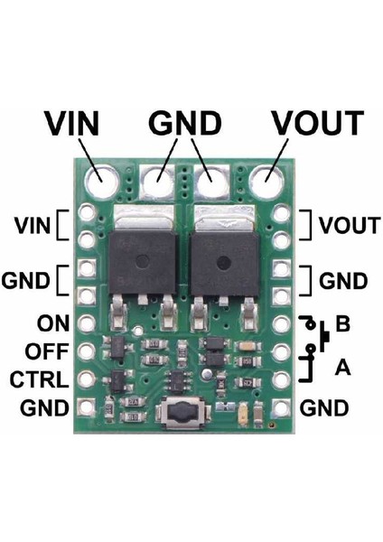 Mosfet'li Ters Gerilim Korumalı Yüksek Güçlü Pushbutton Anahtar Devresi PL-2813