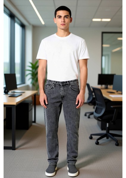 Erkek Relaxed Fit Açık Denim Pantolon Fonksiyonel Dayanıklı Kaliteli Konforlu Estetik Spor modelleri