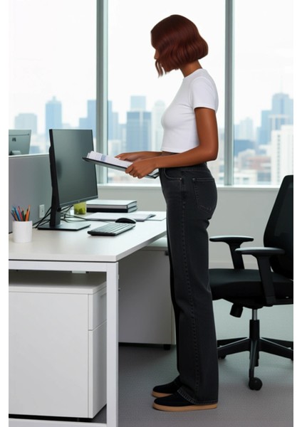 Kadın Yüksek Bel Geniş Paça Jean Pantolon Fonksiyonel Dayanıklı Kaliteli Konforlu Estetik Şık fiyatları