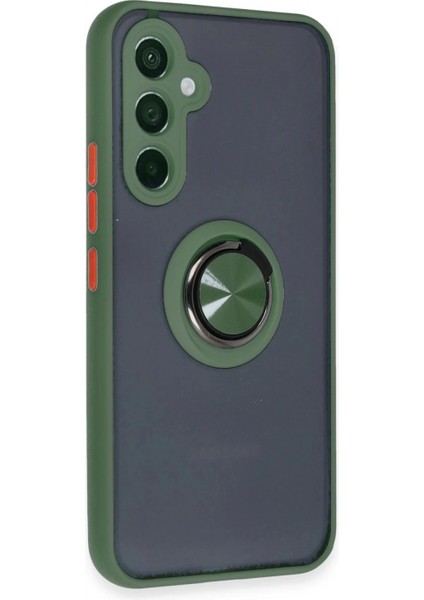 Samsung Galaxy A34 5g Kılıf Montreal Yüzüklü Silikon Kapak - Yeşil fiyatları